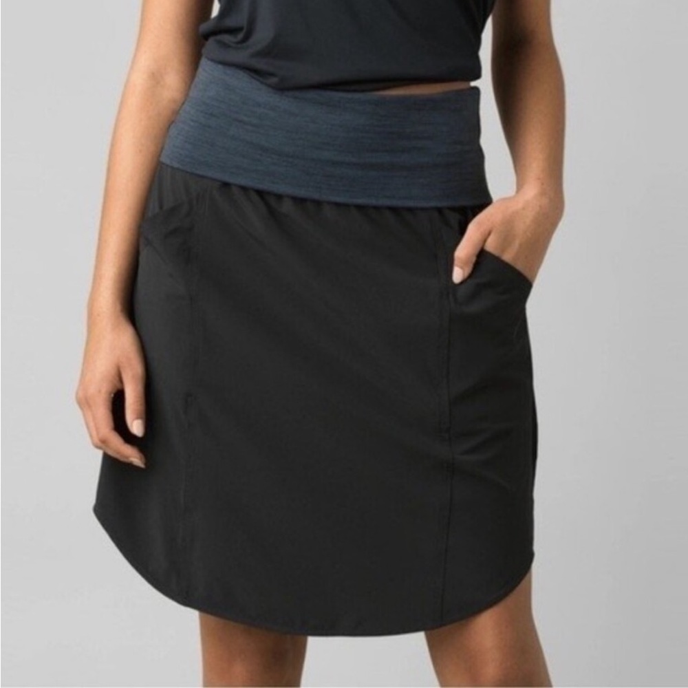 Prana Black Women's Foldover Skirt